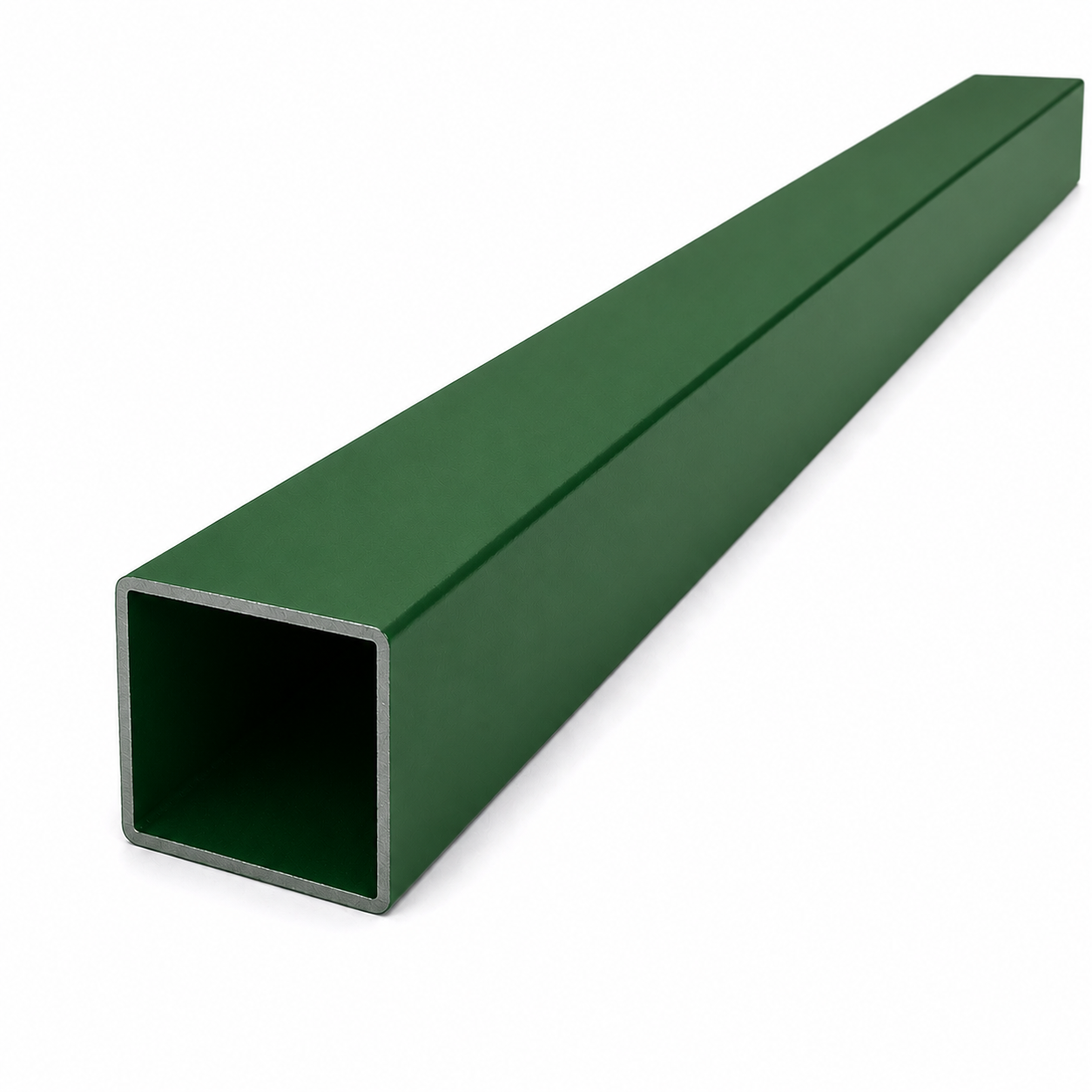 Vierkante paal 60/60/2.mm - 2.00m - GROEN